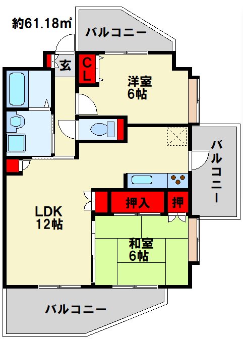 ハイネス若園 間取り