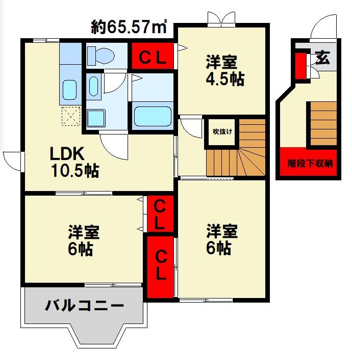 プレステージ21　Ⅰ 間取り