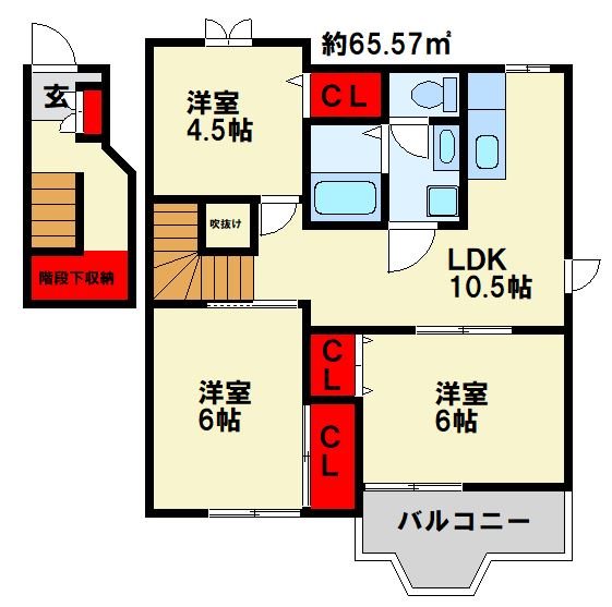 プレステージ21　Ⅰ 間取り