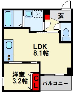 ジーメゾン戸畑 間取り