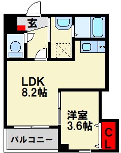 ジーメゾン戸畑 間取り