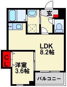 ジーメゾン戸畑 間取り