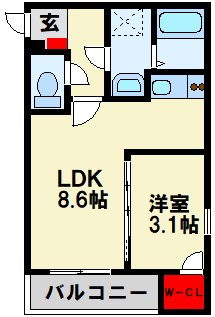 ジーメゾン戸畑 間取り