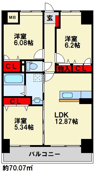 メディアパークⅧ 間取り