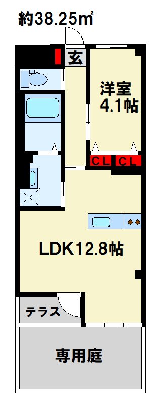 仮称）門司区松原新築マンション 間取り