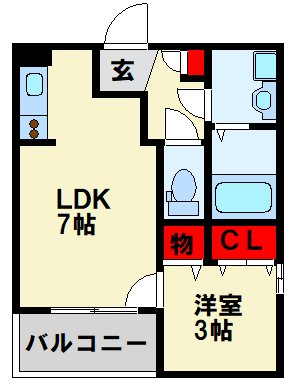 ジーメゾン戸畑フローレ 間取り