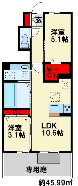 D-ROOM上葛原 間取り