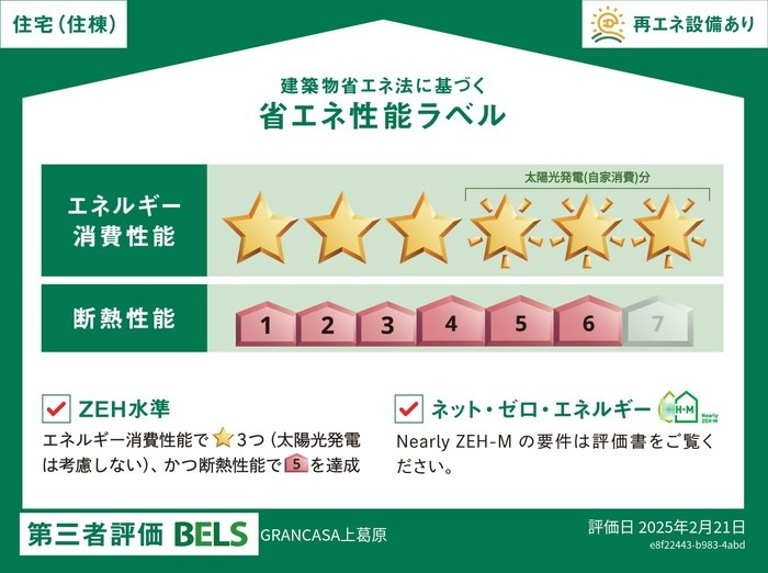 D-ROOM上葛原 省エネ性能ラベル