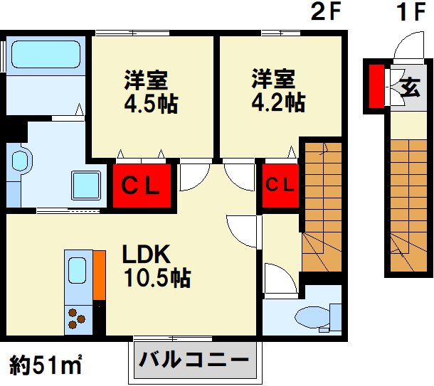 Grand Soleil　A棟 間取り