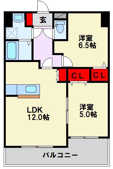 福岡県北九州市八幡東区前田３丁目 間取り