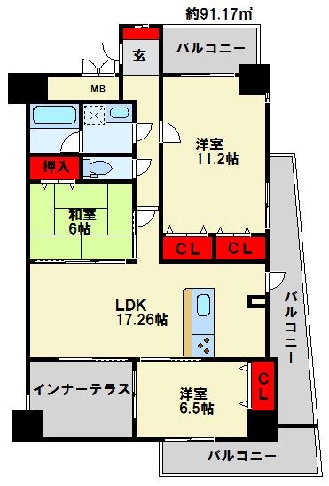 ザ・プレース自由ヶ丘プラチナム 間取り