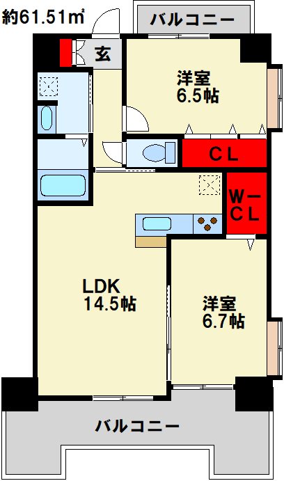 サンシャインプリンセス五番街 間取り