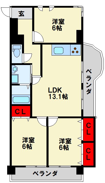 第17共立ビル 間取り