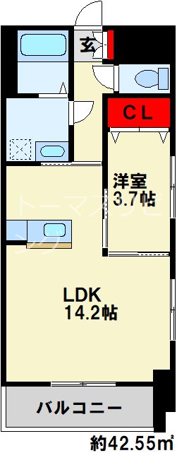 ERIOS COURT中津口 間取り