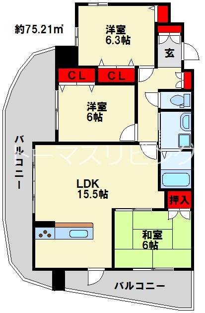 サンシャイン真鶴リバーサイド 間取り