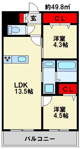 フローリィ279 間取り