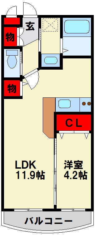 クオリア陣原 間取り