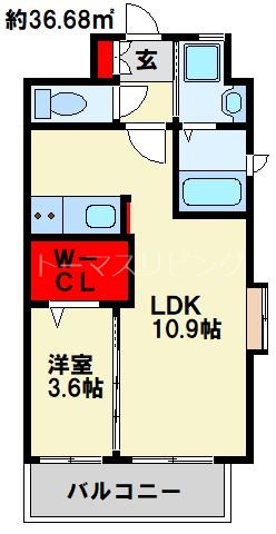 ギャラクシー西小倉 間取り