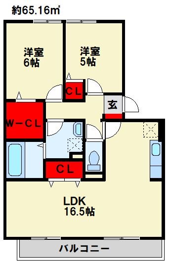 コンフォールⅡ番館 間取り