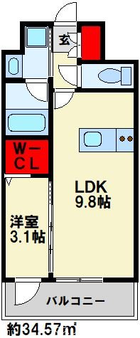 デザイナープリンセス旦過 間取り