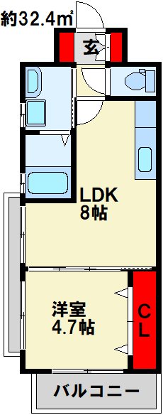 レジナスイート田町 間取り