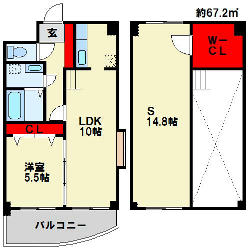 ボヌール小倉 間取り