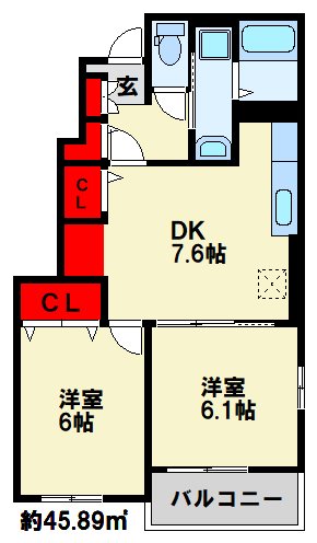 エス・ベル　B棟  間取り