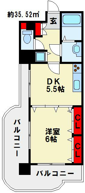 ライオンズマンション三萩野 間取り