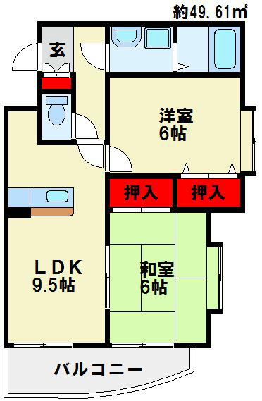 サンフェリカ大畠 間取り