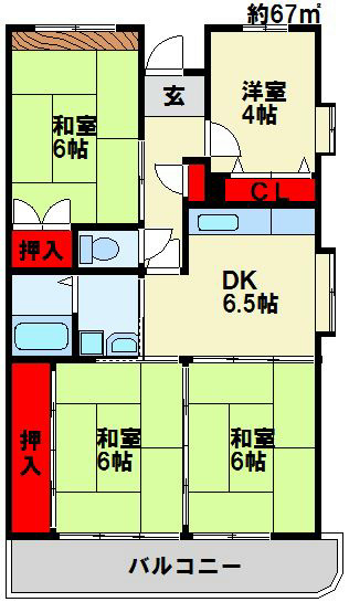 パークタウン大手町  間取り