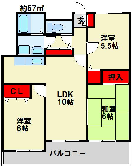 ビブレマンション赤坂 間取り