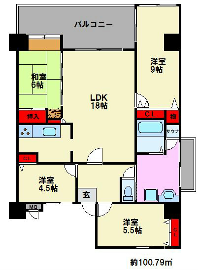 アーベインルネス大手町 間取り