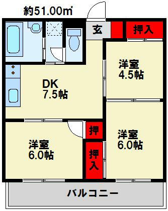 プリンセス大門 間取り