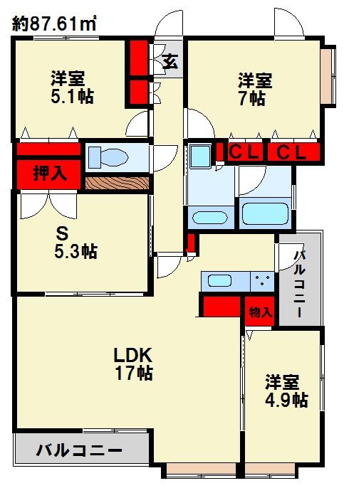 センチュリーナ中央 間取り