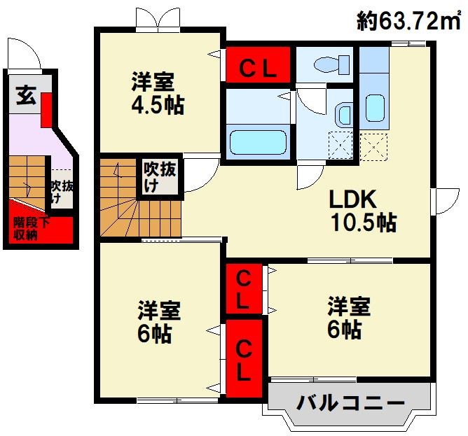 エスポワール茶屋ノ原 間取り