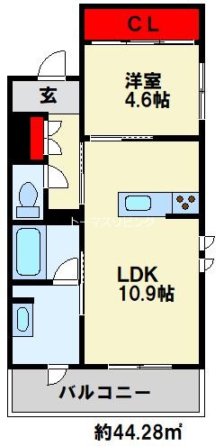 シャーメゾン竪町 間取り