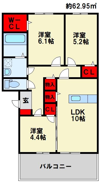 アムール中井 間取り