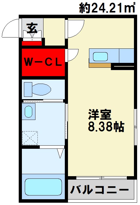 BRAVE BASE 神正町　A 間取り