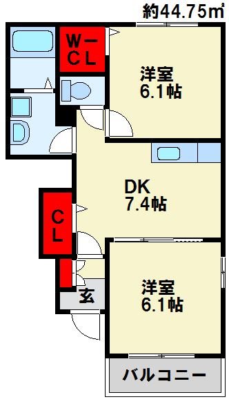 グレイスE　Ⅱ 間取り