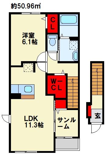 セレーノ洞海Ⅳ 間取り