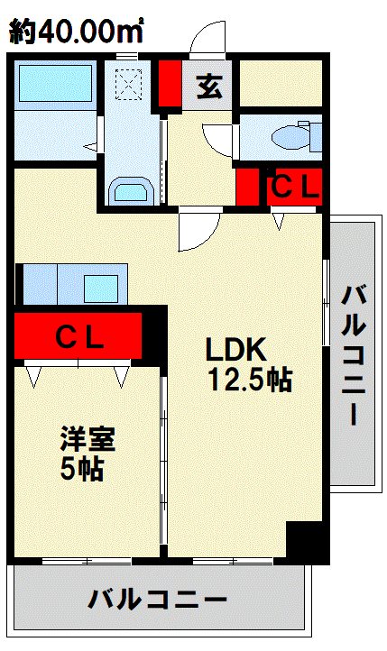 アヴァンセ陣原駅前 間取り