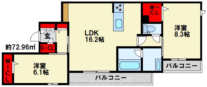 Heritage NAKAI Manoir  間取り