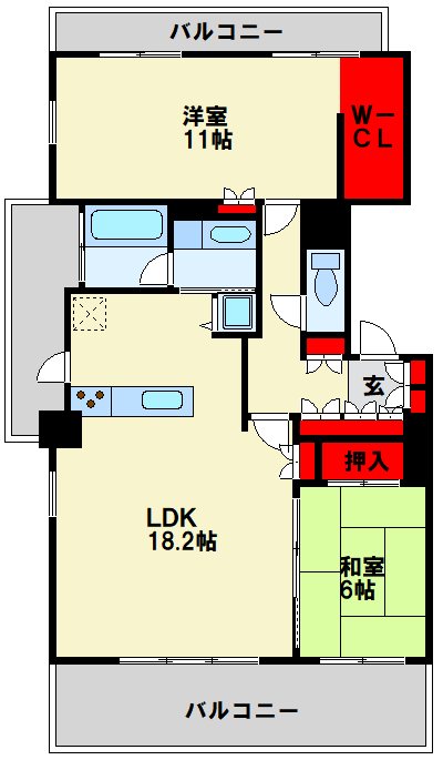 以和貴マンション金田Ⅱ 間取り