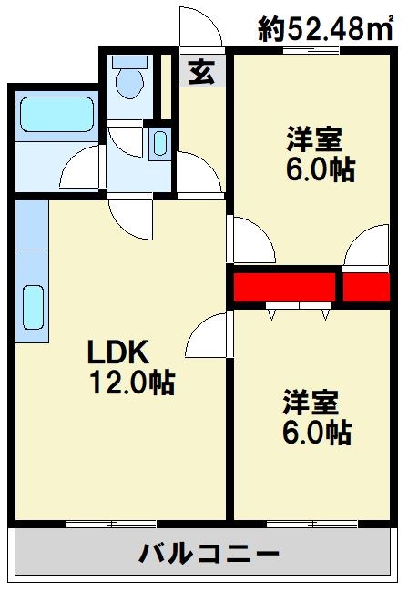 ベルガ本城 間取り