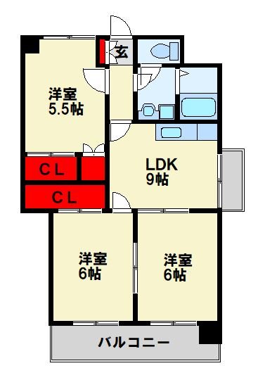 マンションつつみ 間取り