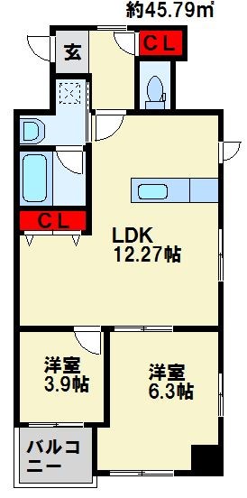 MDI SERENO JIYUGAOKA 間取り