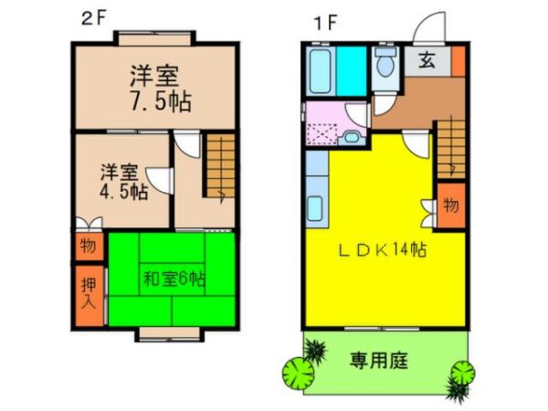 タウンハウス箕面 間取り