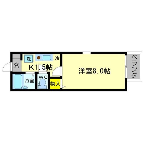 ハイツサン幸Ⅱ リビング