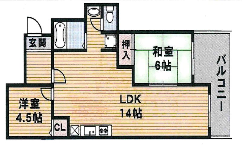 ハイツ百楽荘 間取り