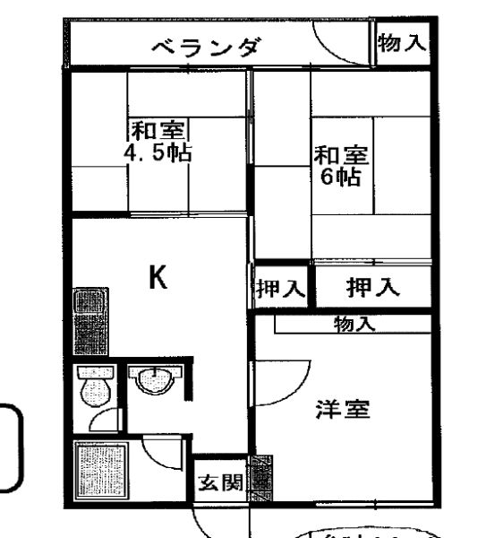 ハイツ梶山 間取り